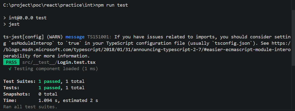Configure Jest & React Testing Library in Vite