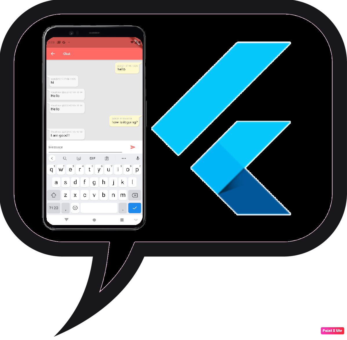 Flutter A chat app in flutter using a Socket.IO service by Vikash