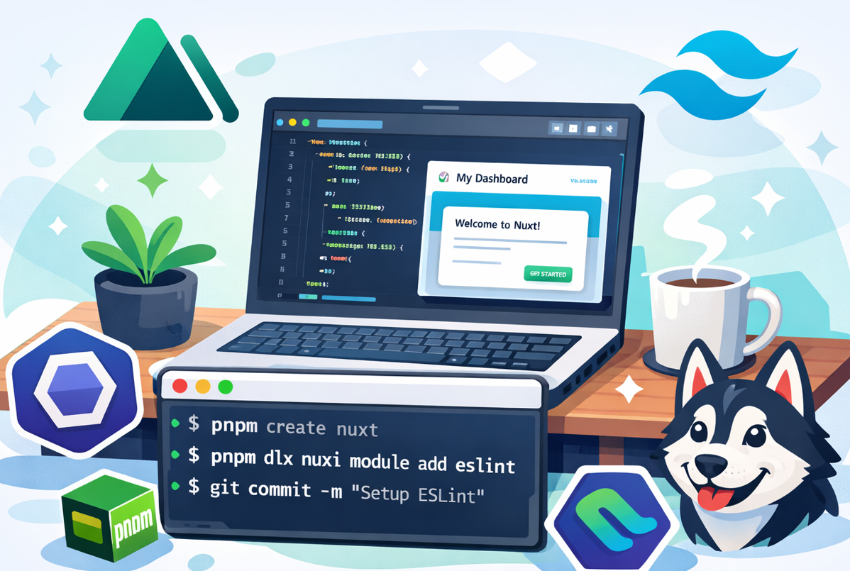 Setting Up a Nuxt 4 Project with Nuxt UI, ESLint, Husky, and VSCode