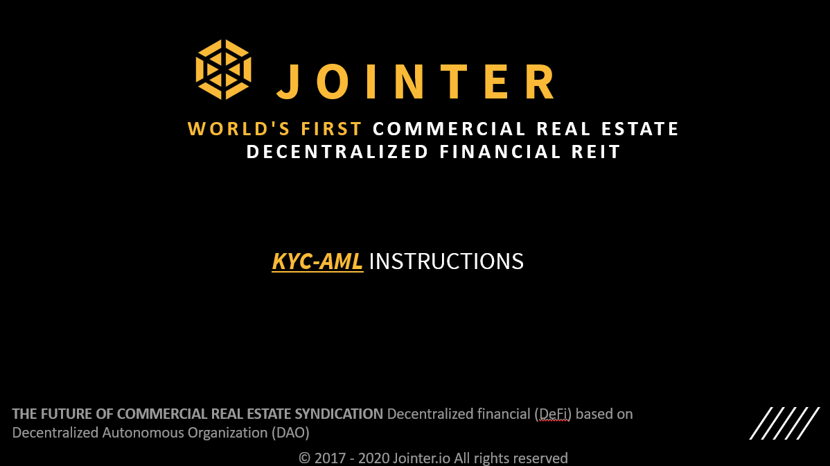 How To Do KYC-AML On Jointer.io. Why KYC? | by Jose ruano | Jointer | Medium