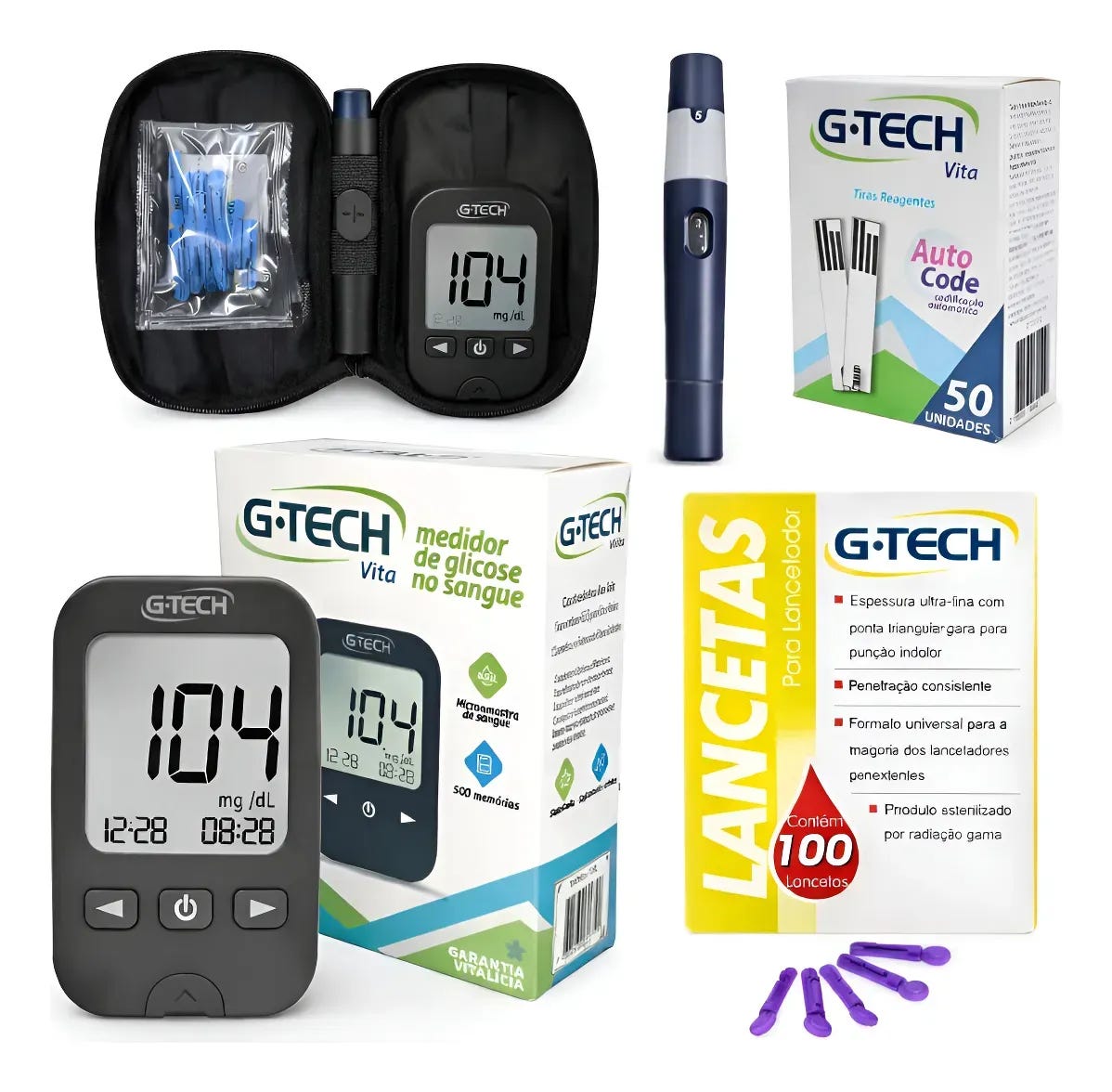 Kit Monitor de Glicose com 50 Tiras e 100 Lancetas: Vale a Pena?