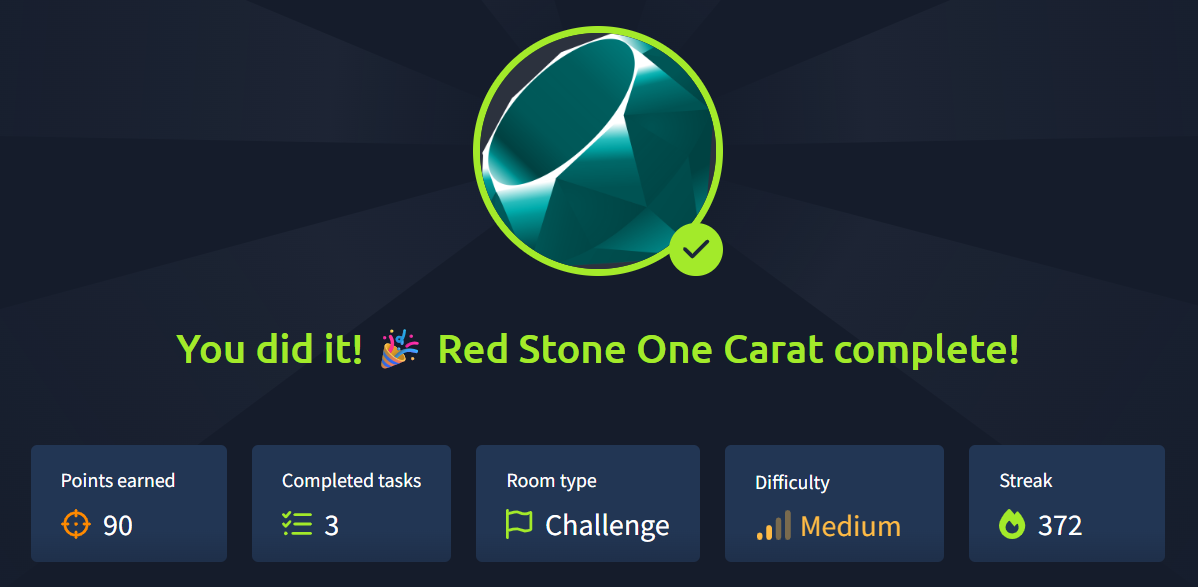 Red Stone One Carat — TryHackMe Challenge Write-up