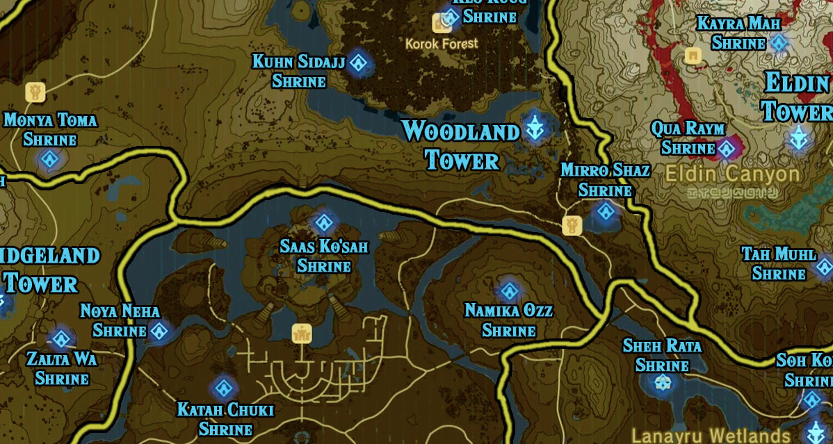 Zelda: Breath Of The Wild: All Shrine Locations And Maps