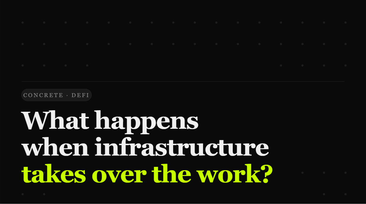 What Happens When Infrastructure Takes Over the Work?