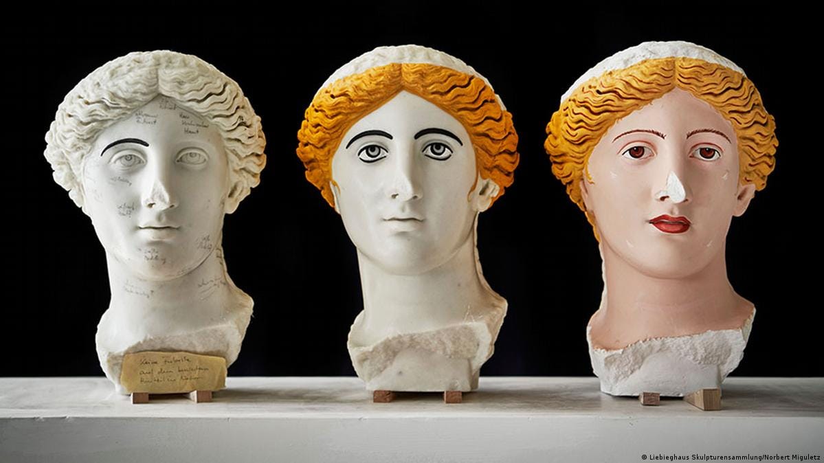Painted Statues of Antiquity. Unveiling the colorful past of Greek… by Brennen Esval