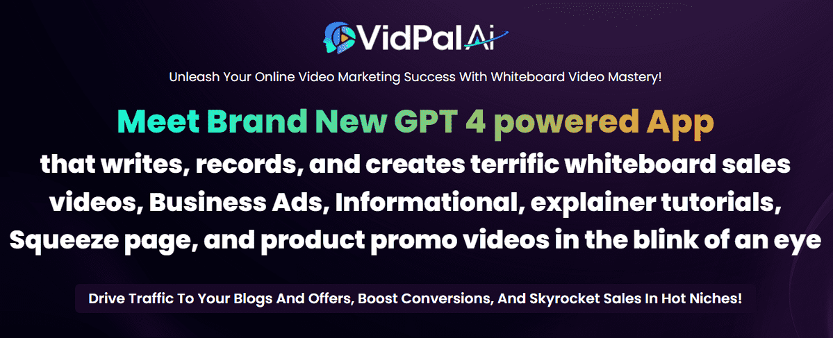 Vidpalai review: unleashing the power of gpt-4 for whiteboard video 