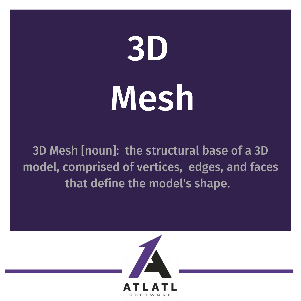 What is 3D Mesh?. 3D Mesh [noun]: the structural base of… | by Katherine  McInnes | Medium