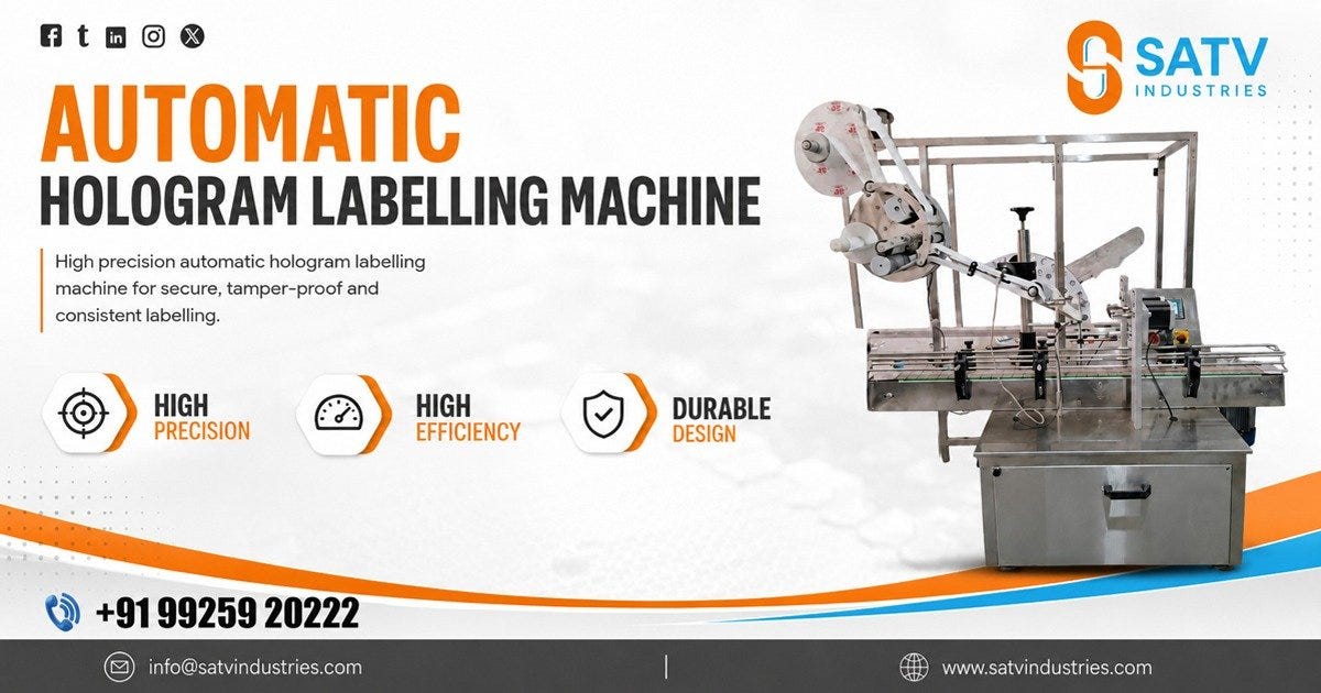 Automatic Hologram Labelling Machine in San Francisco