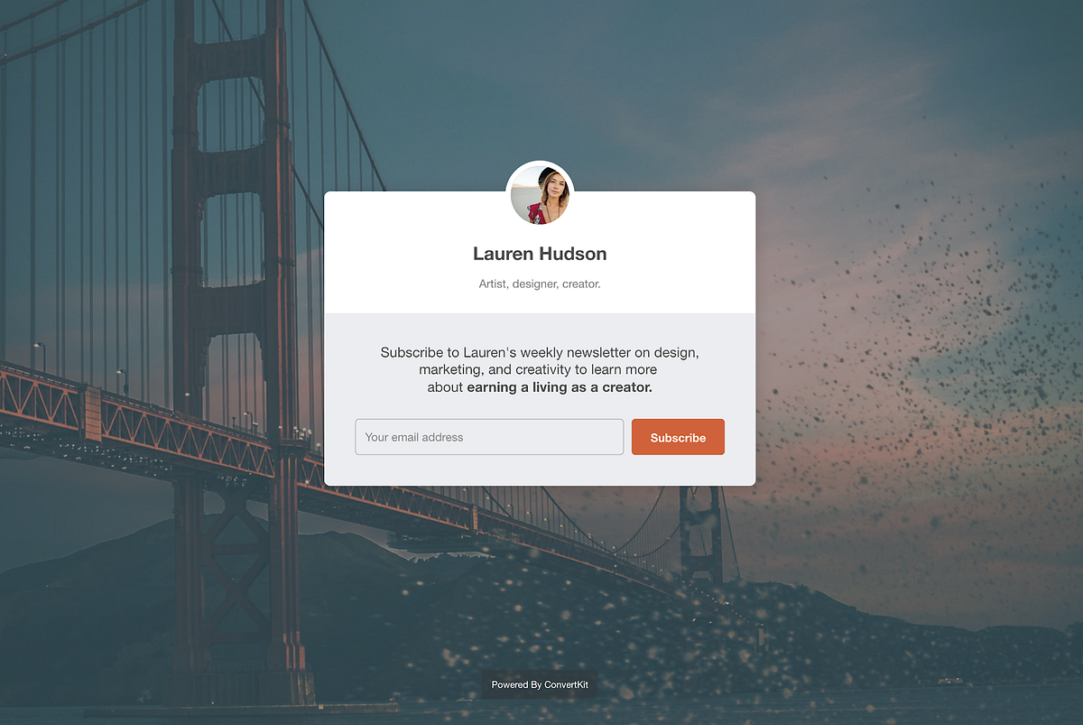 New landing pages in ConvertKit! See how creators can grow their list