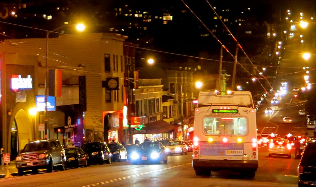 Image of: Riding the Night Bus