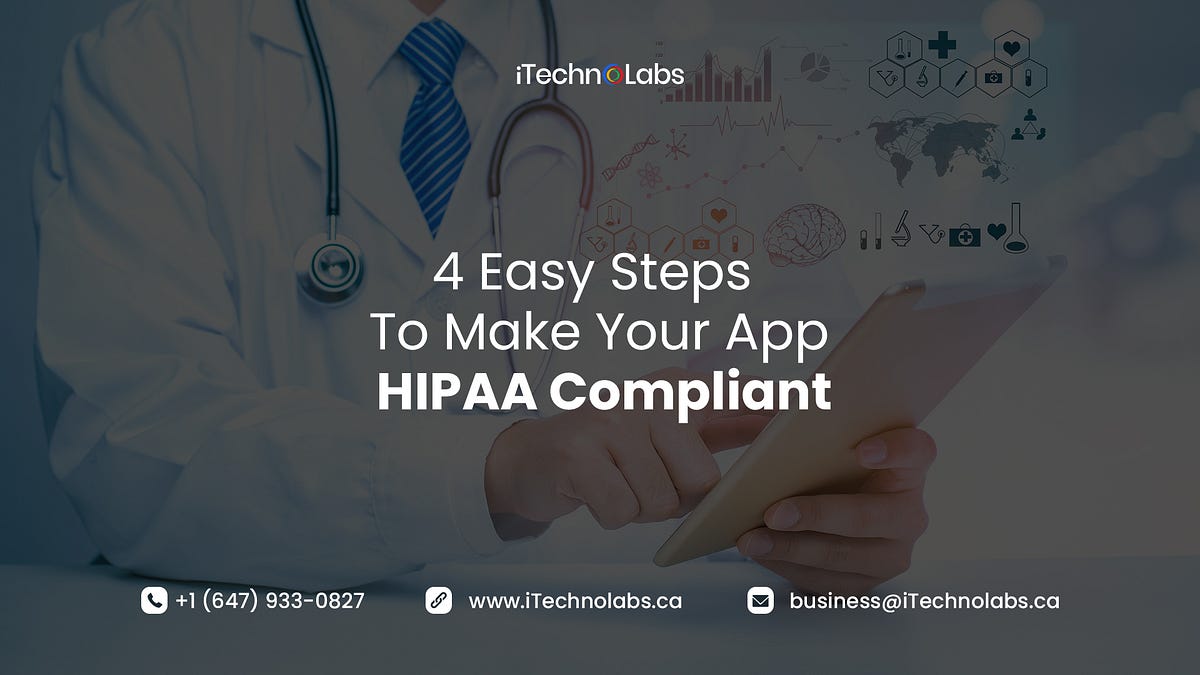 4 Easy Steps To Make Your App Hipaa Compliant By Itechnolabs Inc Medium