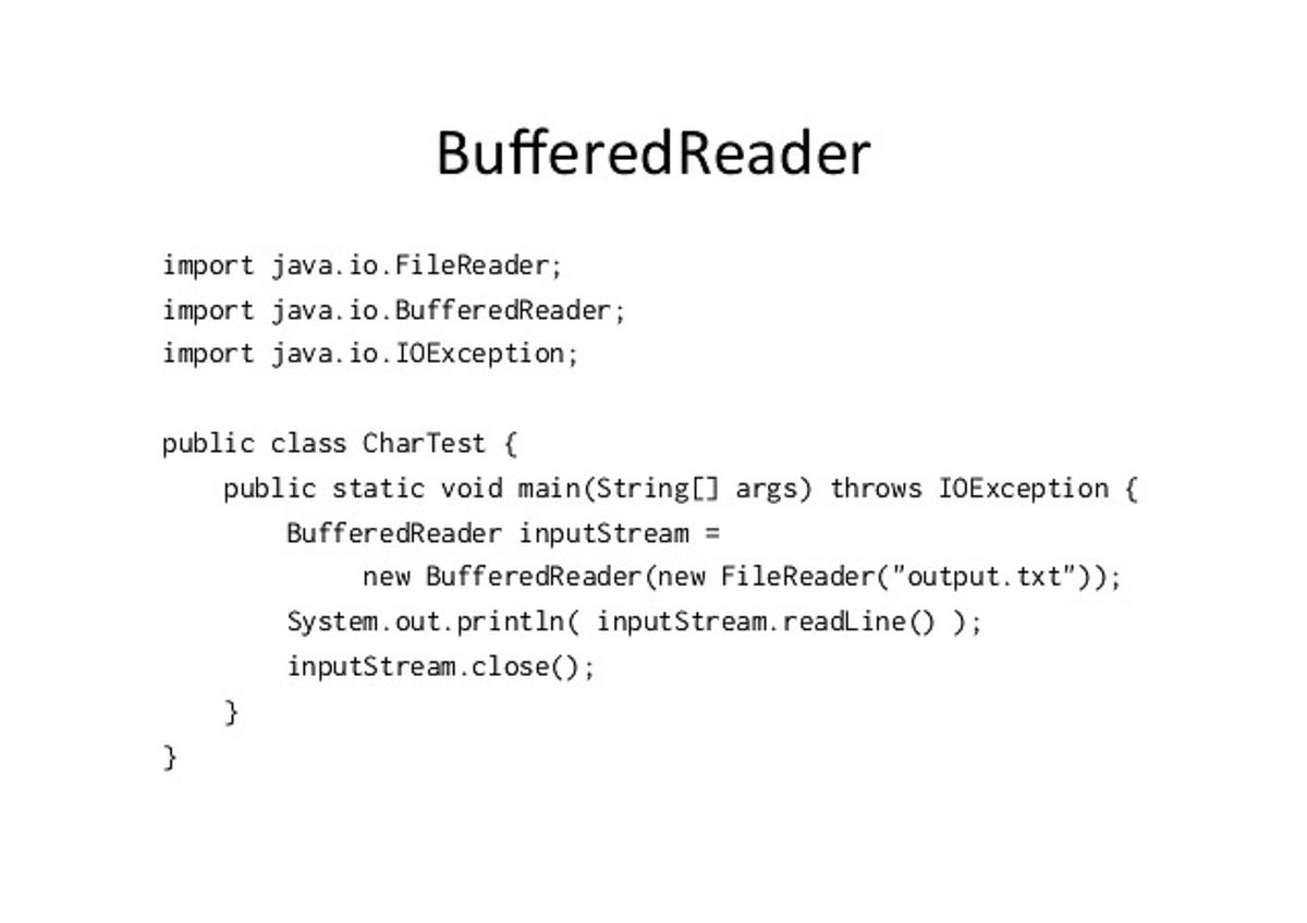 Java BufferedReader Class. Java BufferedReader class is used to… | by ...