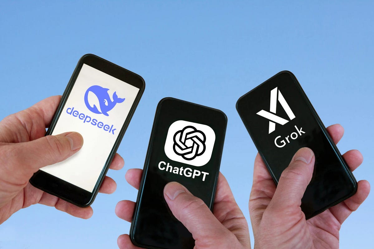 Grok 3, DeepSeek, and ChatGPT