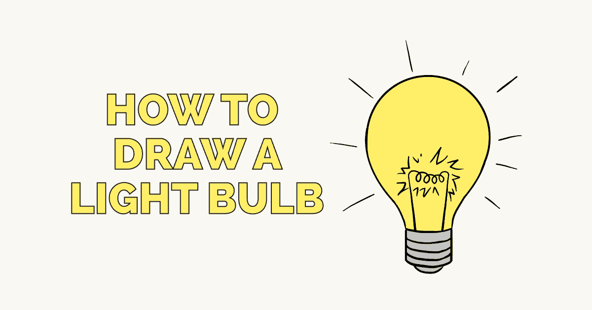 How to Draw a Light Bulb | by Easy Drawing Guides | Medium