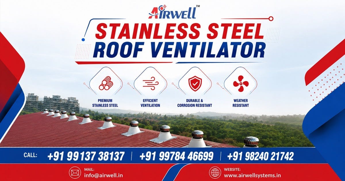 Stainless Steel Roof Ventilator in Karnataka