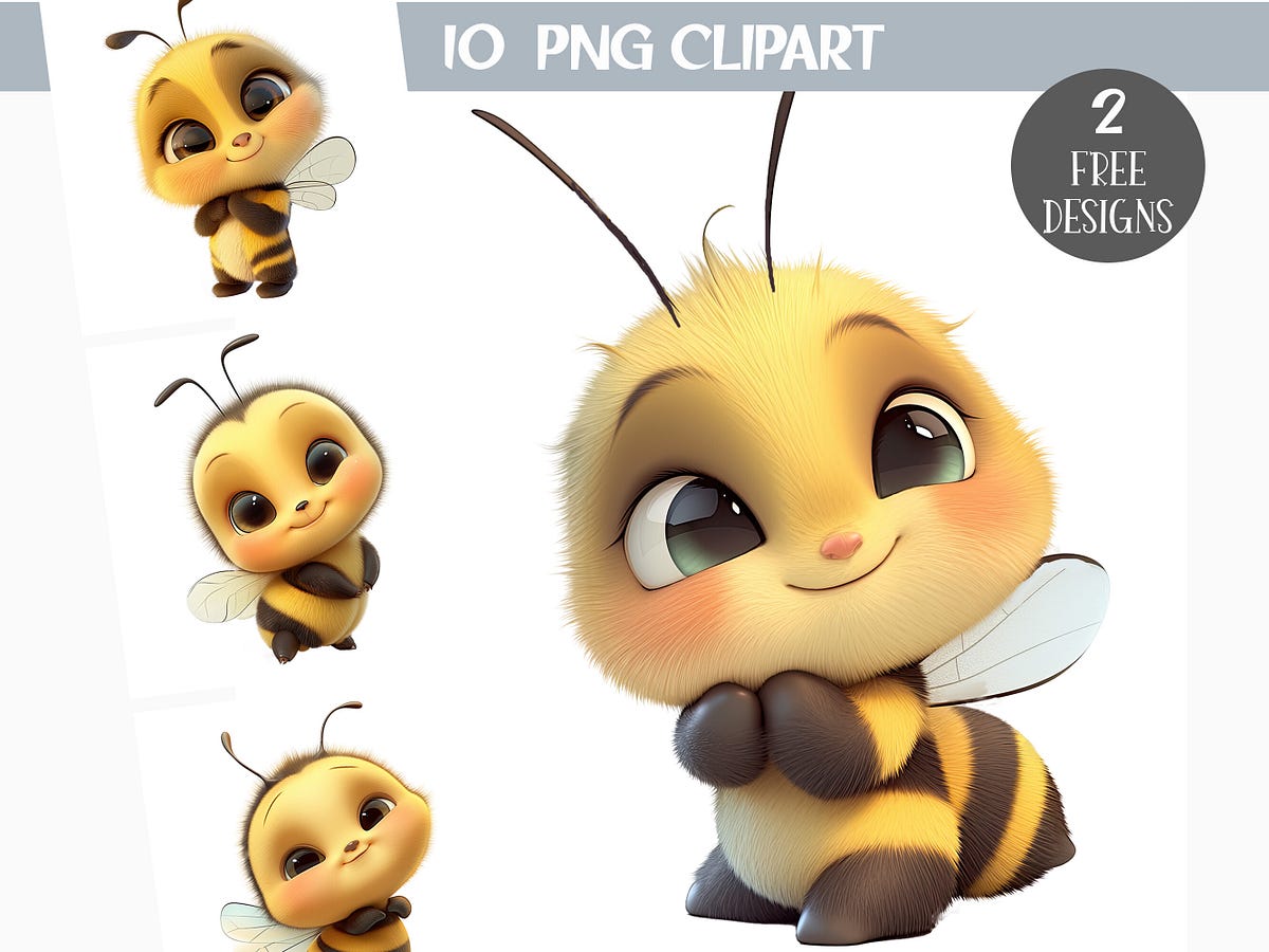 Bumblebee Clipart Bundle (Printable Illustrations) | by Andytest | Apr ...