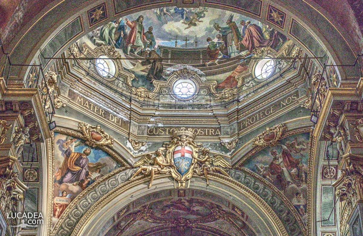 La cupola del Santuario della Guardia a Genova