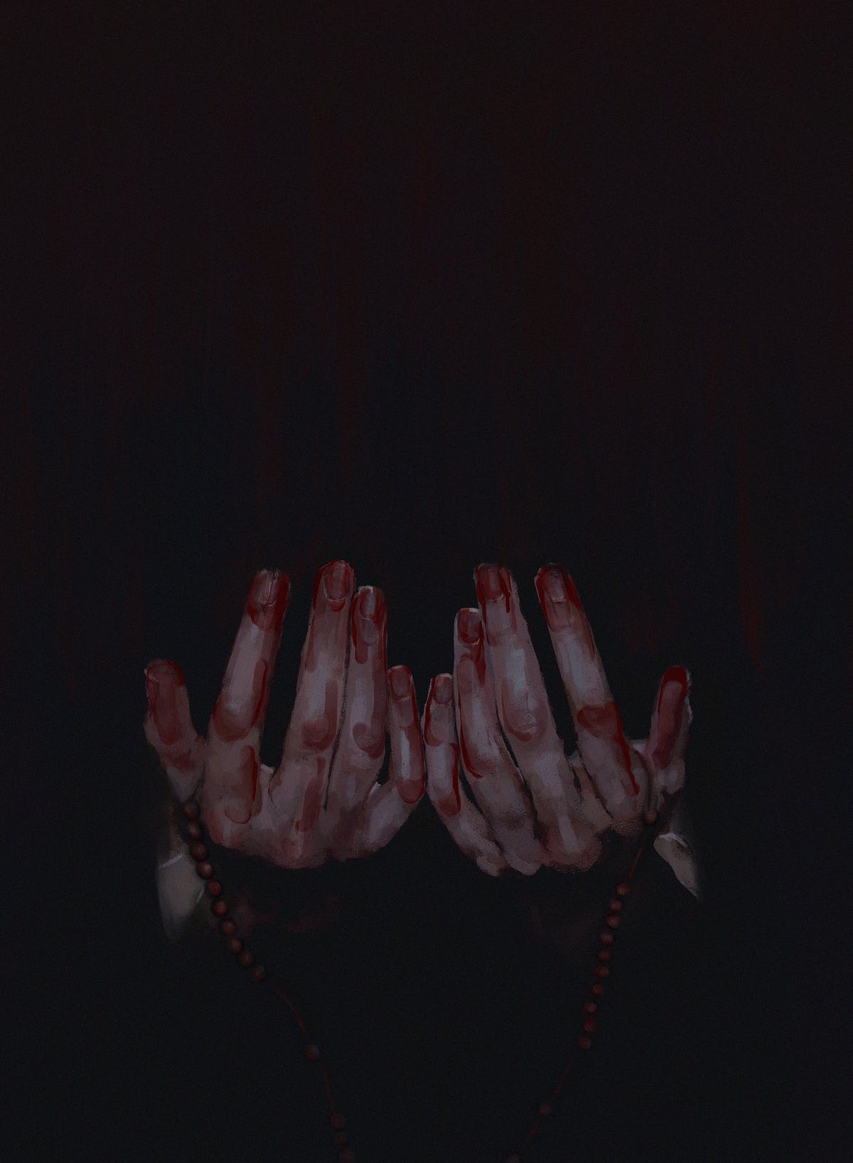 blood on hands tumblr