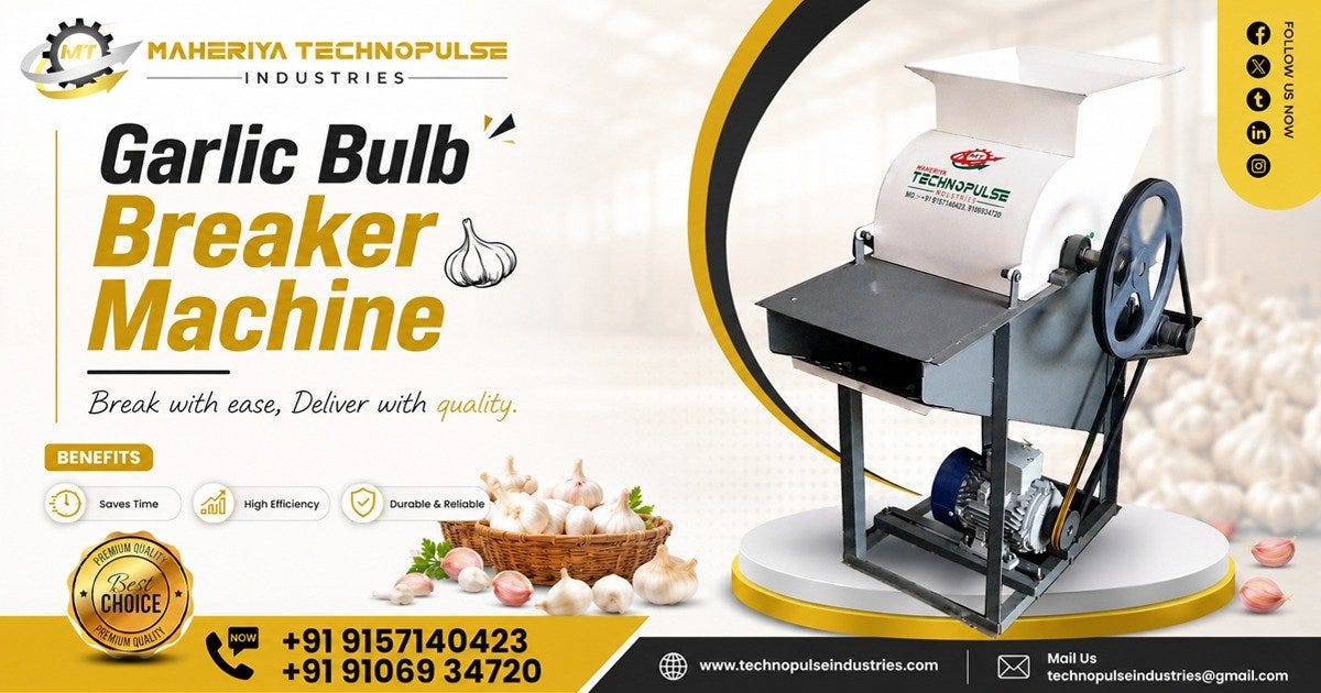 Best Garlic Bulb Breaker Machine in Rajasthan