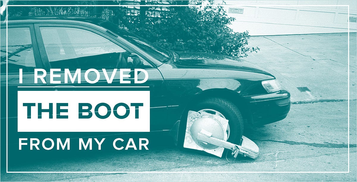 I Removed the Boot from My Car