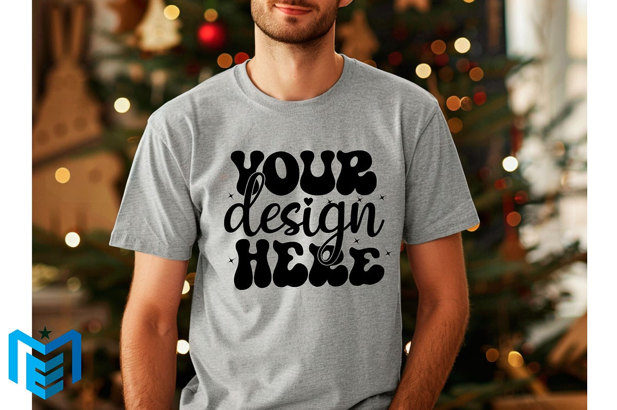 Gildan 18000 Christmas T-shirt Mockup Free Download | by Gracegraphics ...