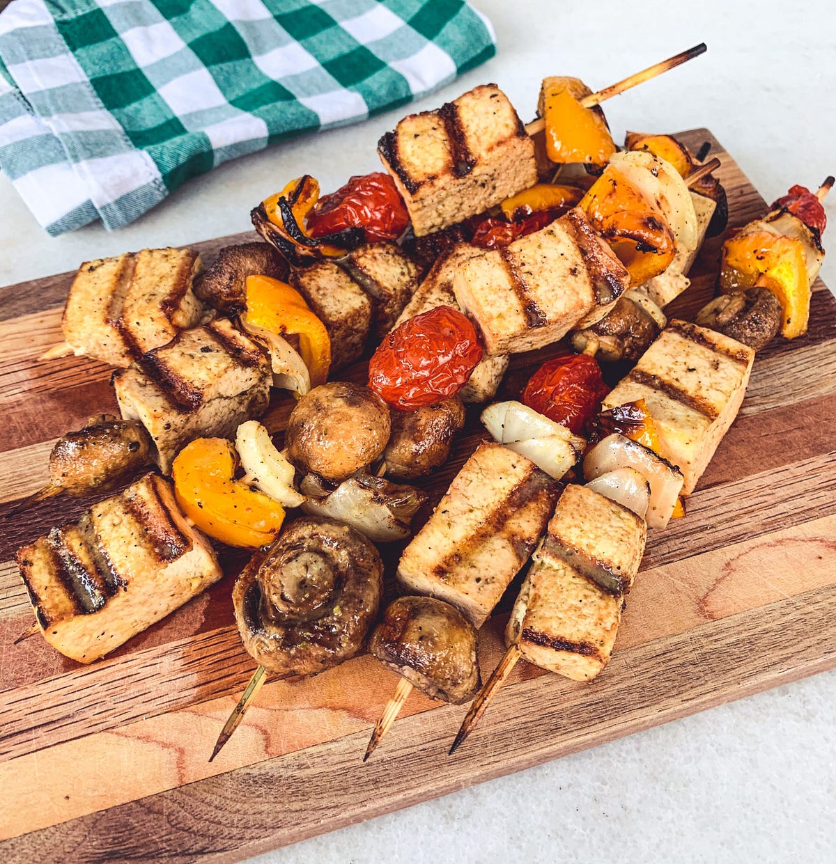 Lemon And Herb Tofu Kebabs In This Wholesome Vegetarian Kebab By 