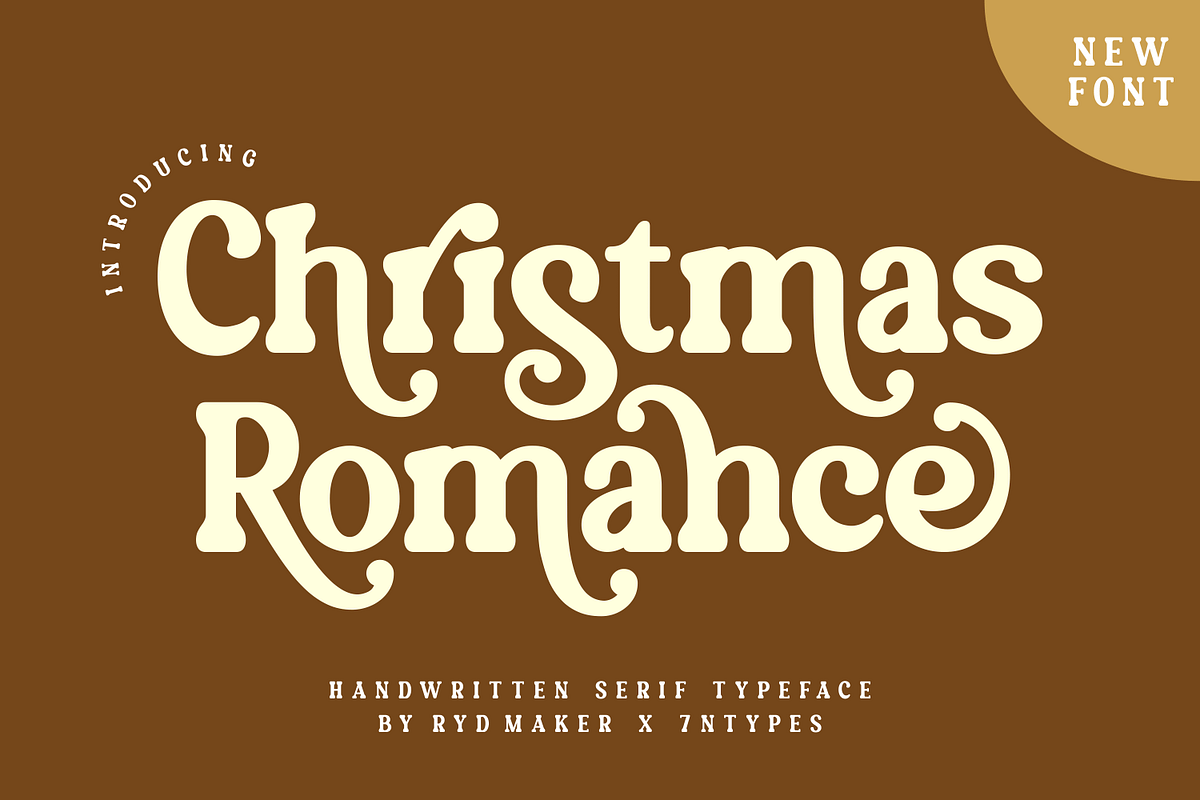 Christmas Romance Font - Glowgrove - Medium