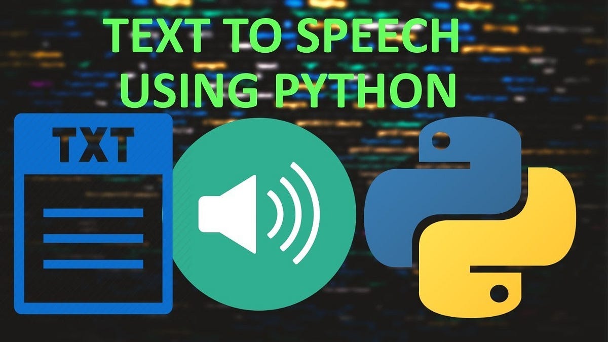 Python Tutorial 16 of 50: Turn Any Text Into Voice In Just 4 Lines Of ...