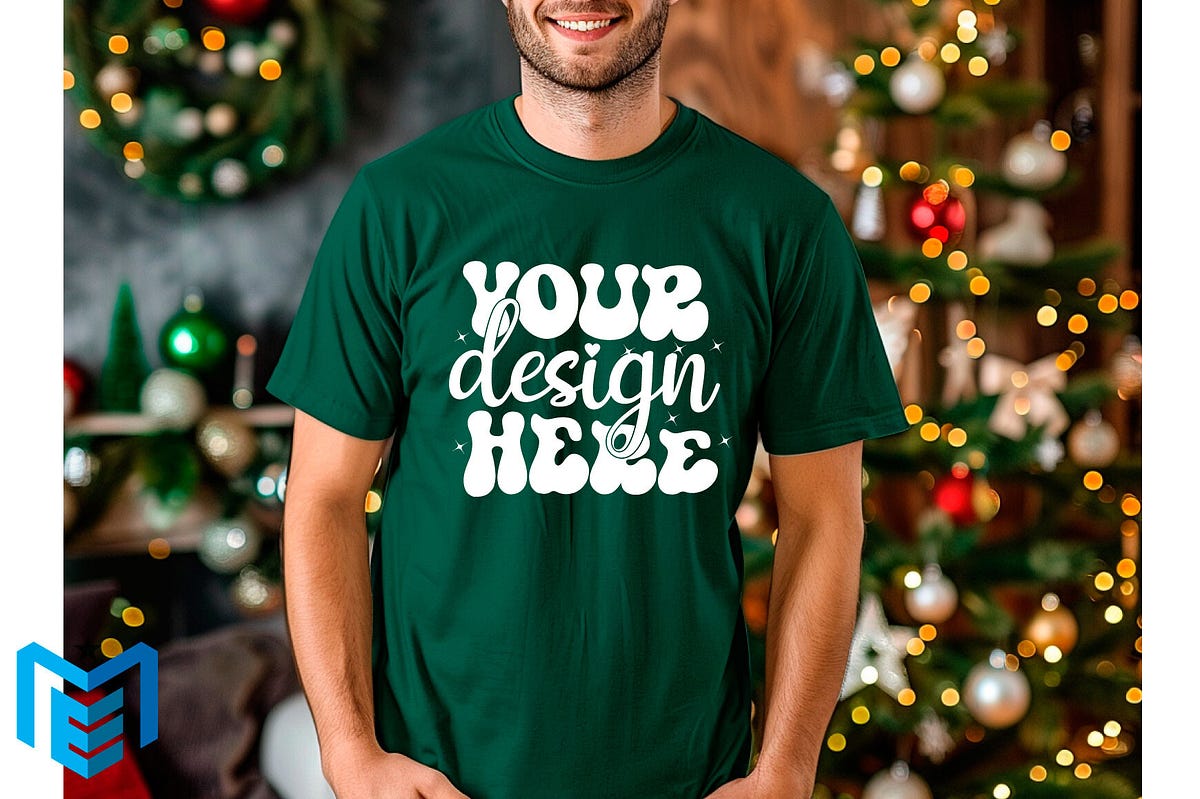 Gildan 18000 Christmas T-shirt Mockup Free Download | by Gracegraphics ...
