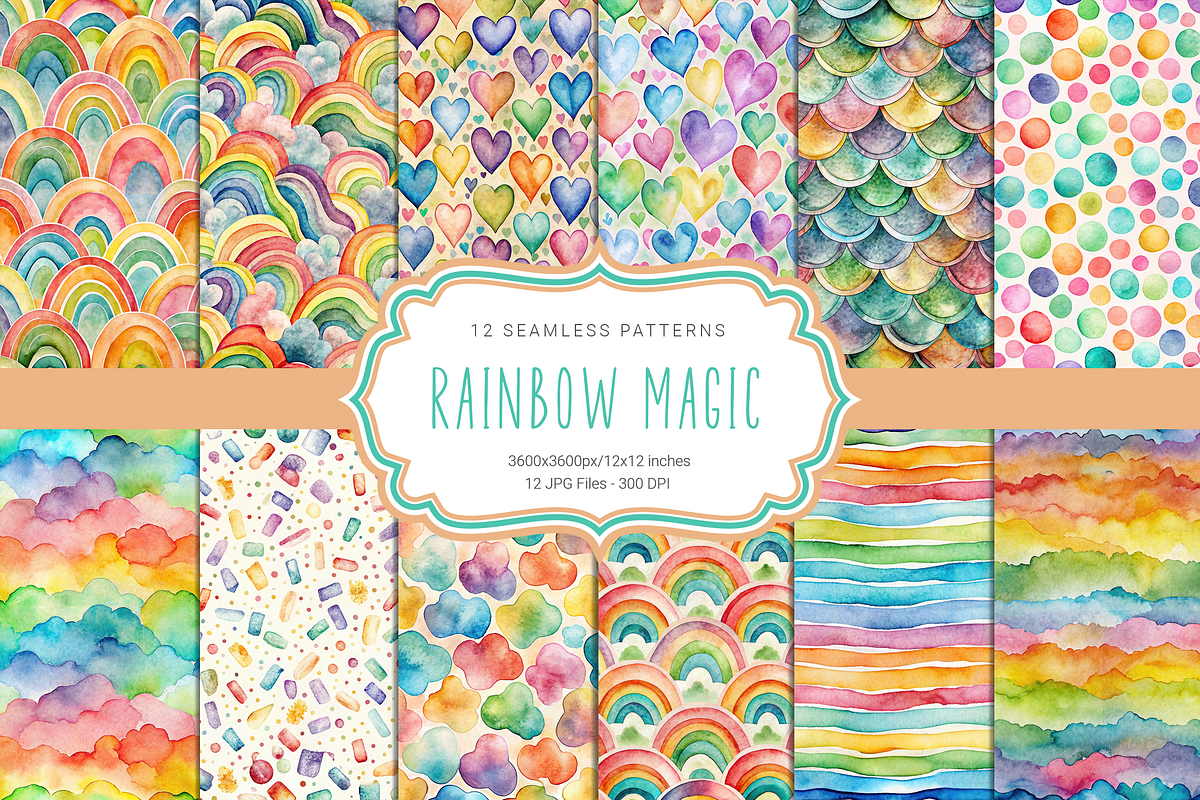 Rainbow Magic Seamless Patterns Free | by Quantumquirk | Sep, 2024 | Medium