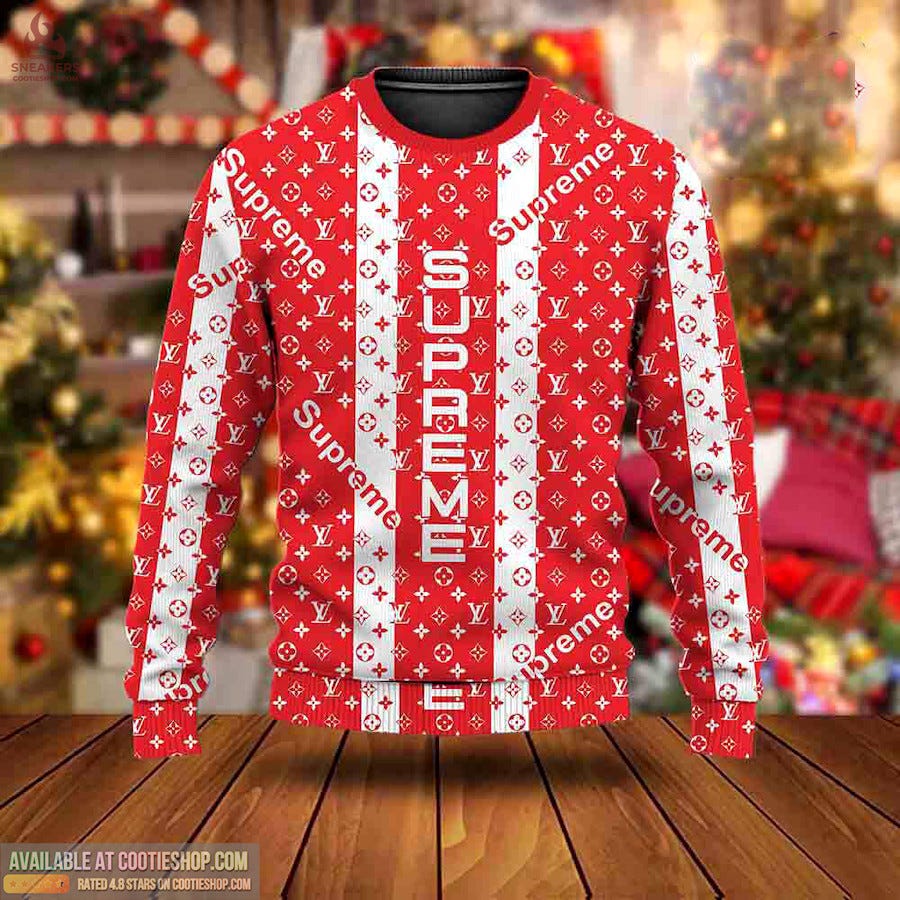Louis Vuitton Ugly Sweater Gift Outfit For Men Women Type08