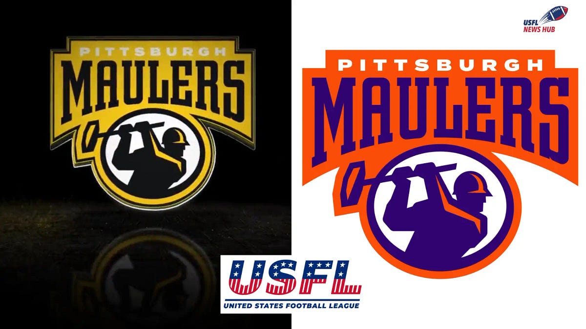 USFL Pittsburgh Maulers Change Logo Colors To Black And Gold USFL