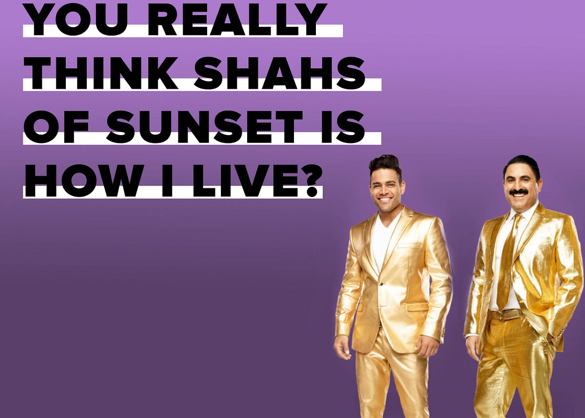 You Really Think I Live Like Shahs of Sunset? — The Bold Italic — San Francisco