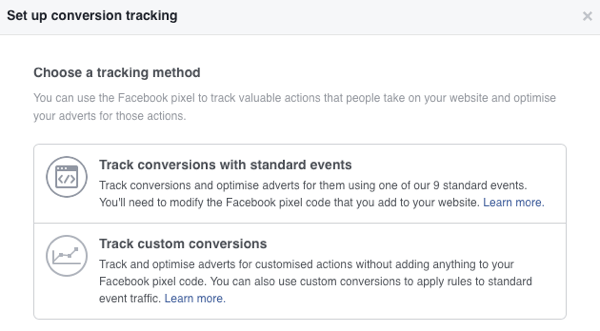 How to setup Facebook conversion tracking — 6 simple steps | by Charlie  Lawrance | Facebook Advertising 101 | Medium