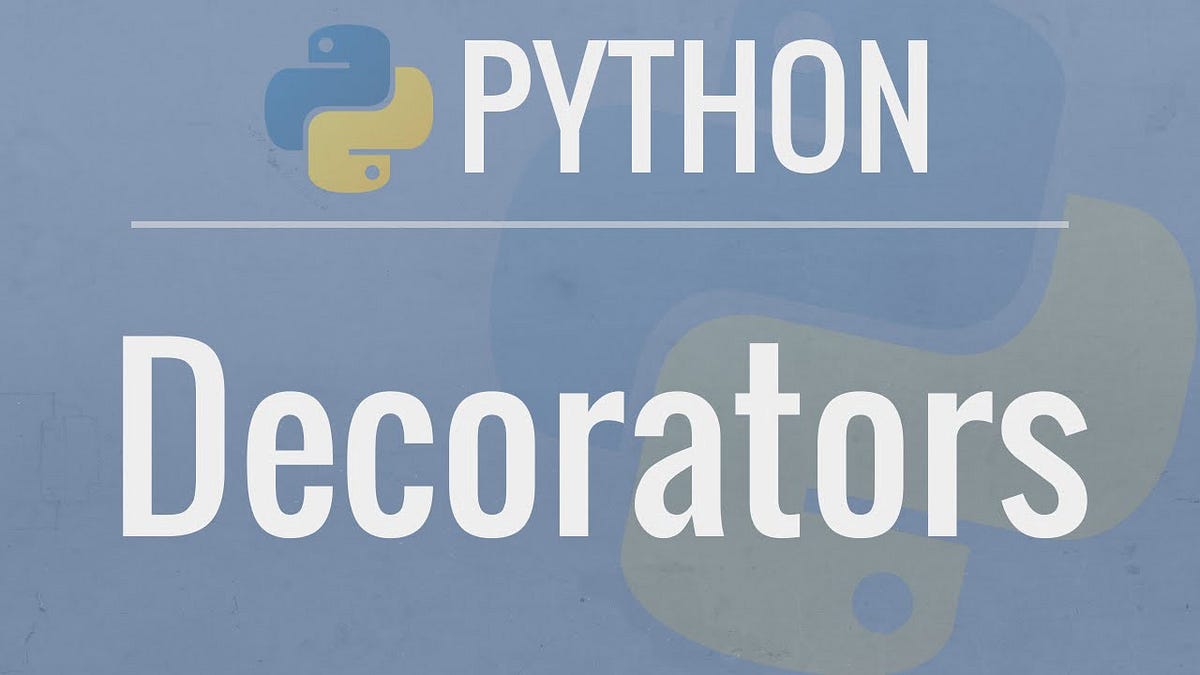 Decorators in python — Part-3. Hello guys, wassup I hope you guys are ...