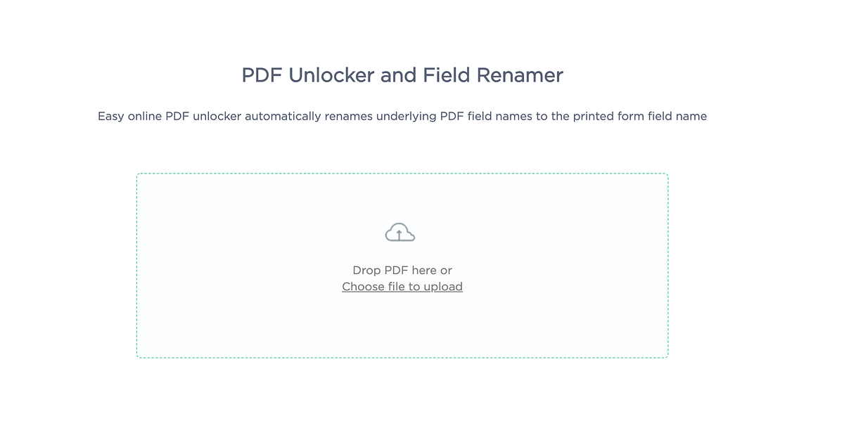 How to unlock and bulk rename PDF form fields by Documate Medium