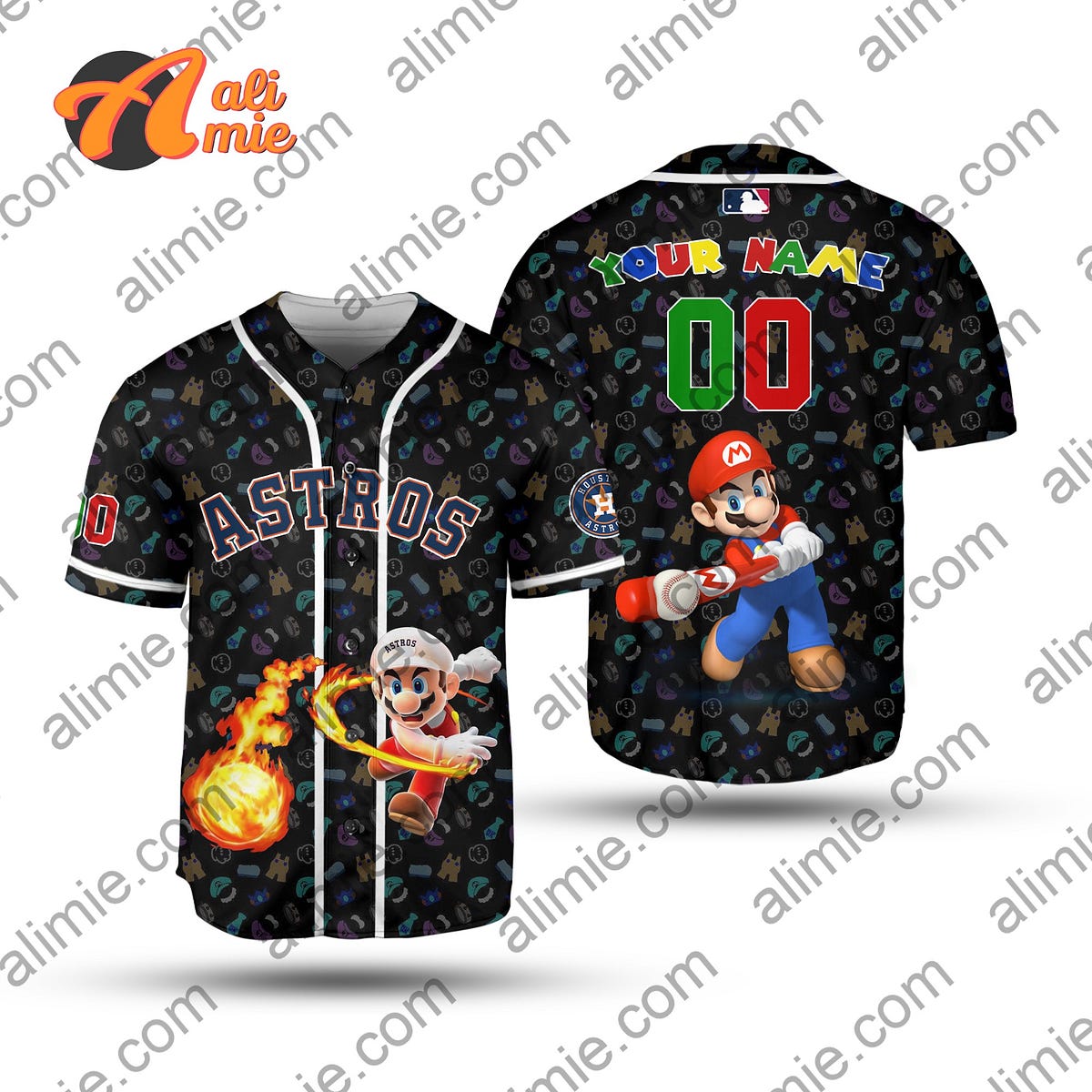 Houston Astros Major League Baseball Simple Pattern 3D Print Hawaiian Shirt  MAY1 in 2023