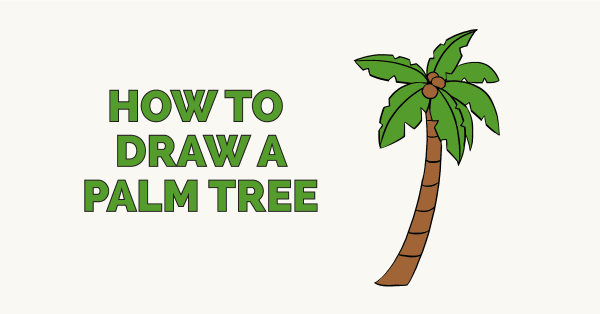 Palm Tree Drawing  How To Draw A Palm Tree Step By Step