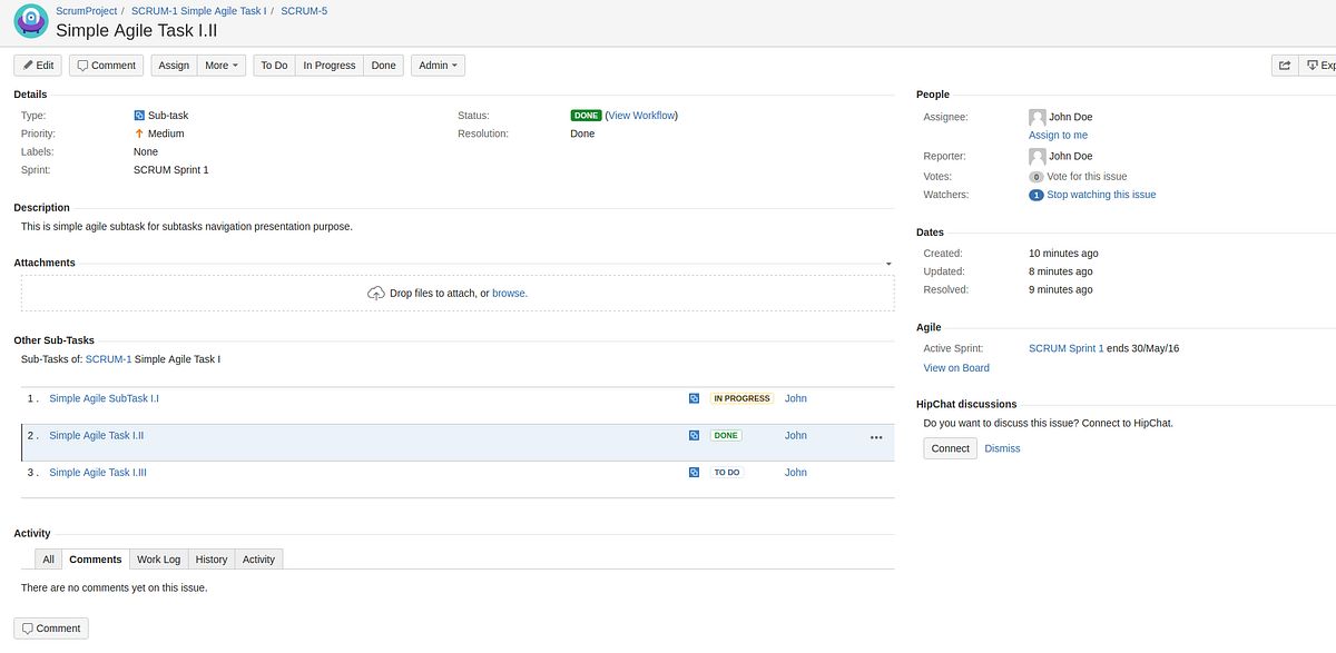Subtasks Navigation Plugin for Jira by CloseIT Medium
