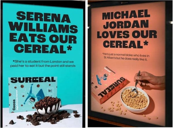 How Surreal Cereal's Fake Celebrity Campaign Took the Marketing World by  Storm