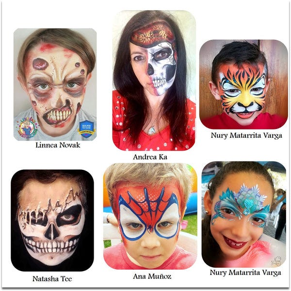 scary clown Face Painting, Some of the faces i have painted…