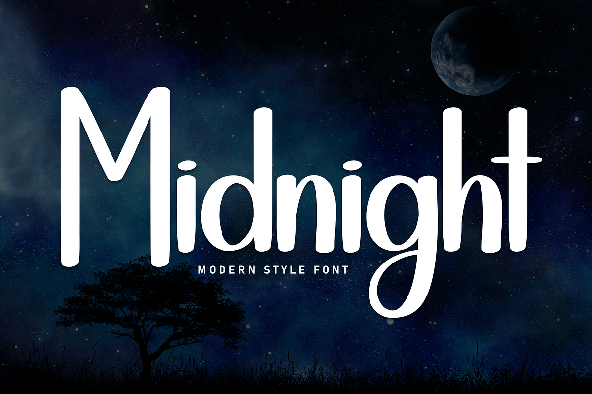 Midnight Font (Script Fonts) | by Craftycarla | Apr, 2024 | Medium