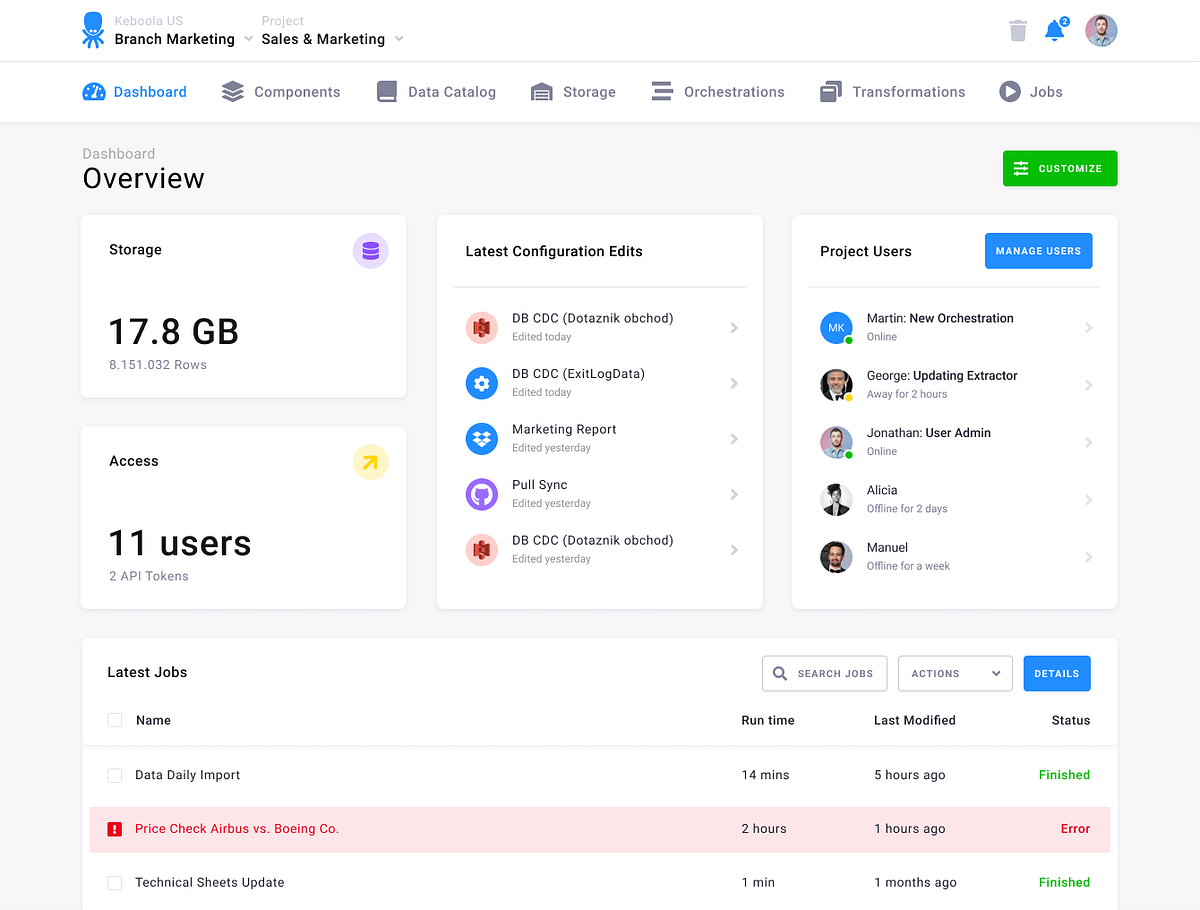 7 Best data management tools in 2021 by Keboola Medium