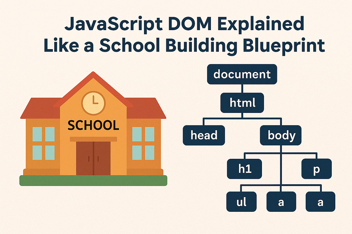 JavaScript DOM Explained Like a School Building Blueprint! | by ...