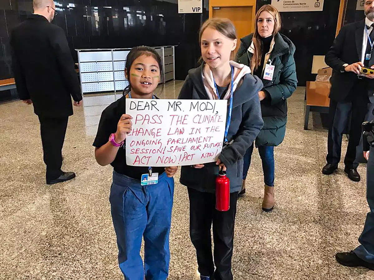 Licypriya Kangujam with Greta Thunberg