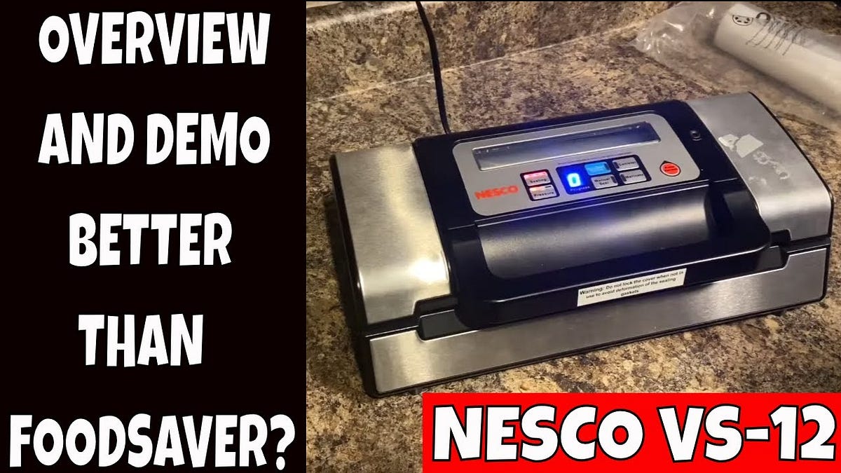How to Use a Nesco Vacuum Sealer Easy & Efficient Tips by Joy Sir