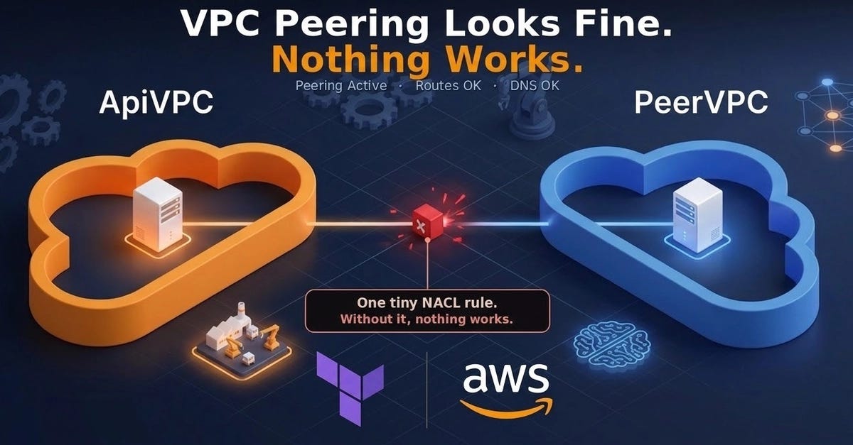 When VPC Peering Looks Fine But Nothing Works: A 3-Day Debugging Story