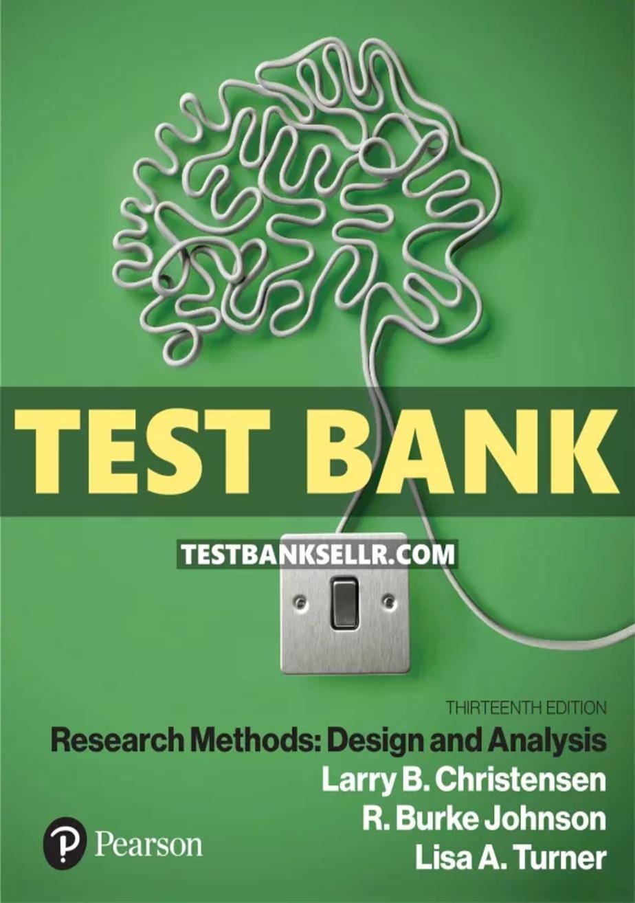 research methods design and analysis 13th edition