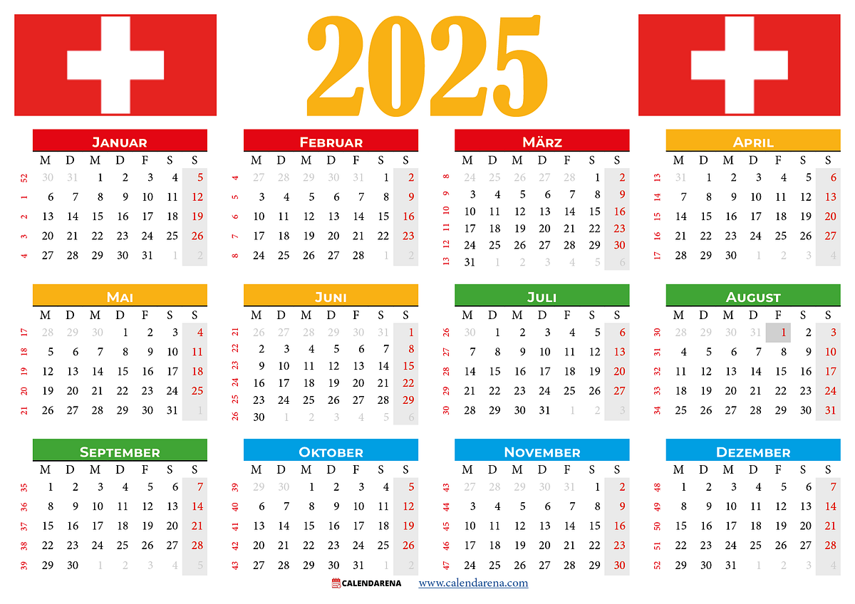 Kalender 2025 zum ausdrucken schweiz hamouda chokri Medium