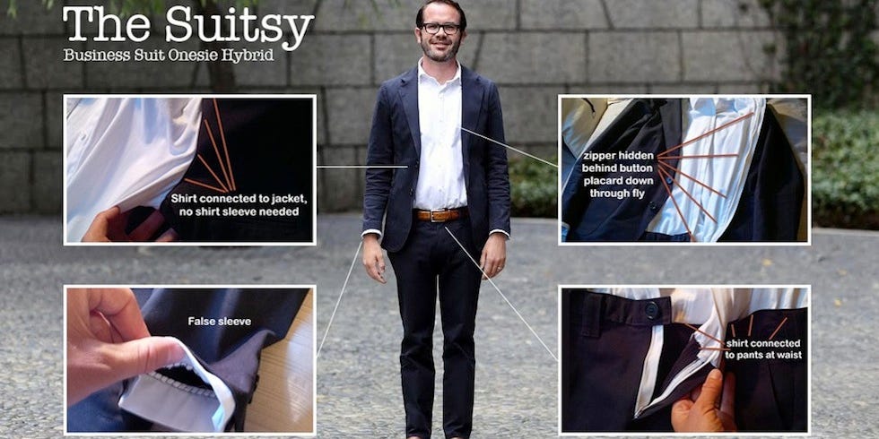 Image of: Casual San Francisco Unleashes the Business Onesie